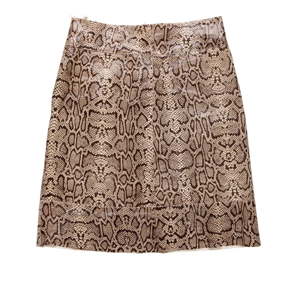 BERGDORF GOODMAN
Animal Print Knee-Length Skirt
